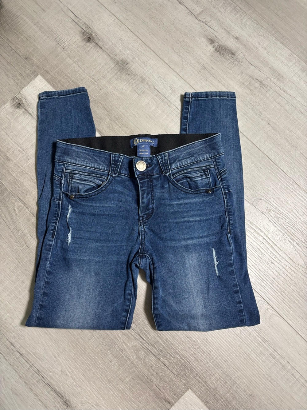 Democracy Absolution Skinny Jeans Size 6 Distressed Stretch Denim